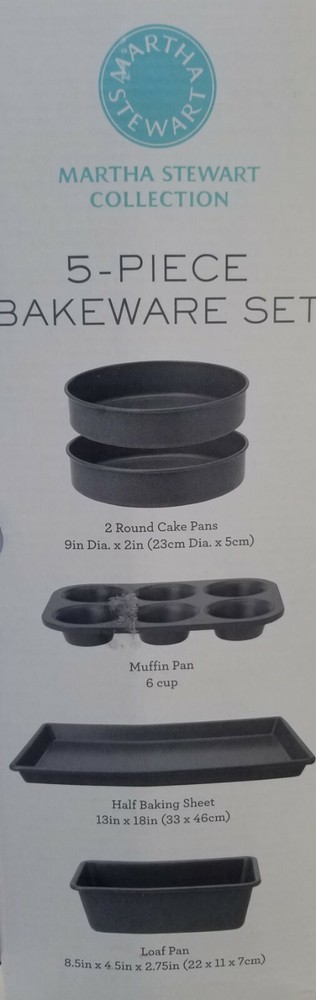 Martha Stewart Nonstick Bakeware 5 Piece Set NEW!