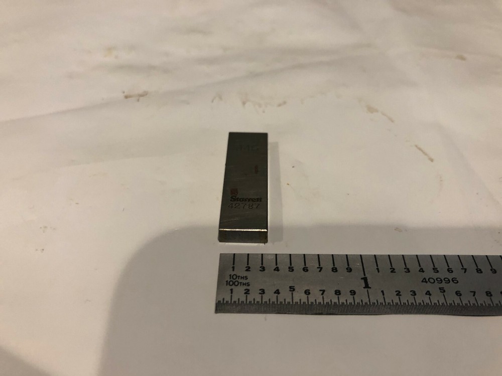 .146" Starrett Rectangular Steel Gage Gauge Block.