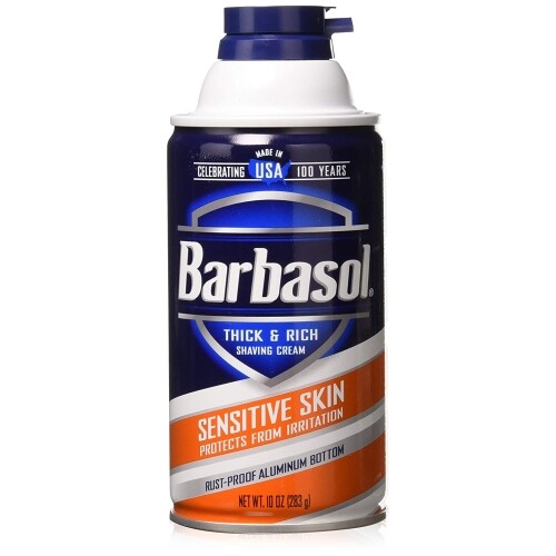 6 Pack Barbasol Sensitive Skin Thick And Rich Shaving Cream 10 Oz Each