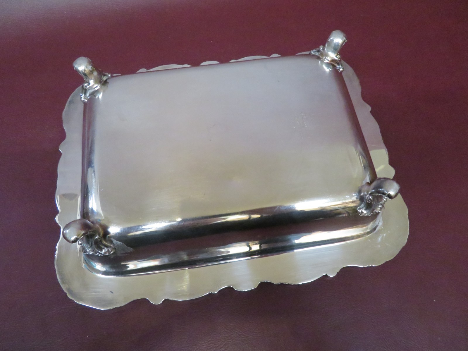 Vintage International Orleans Silverplate Rectangle Covered Vegetable Dish #5753