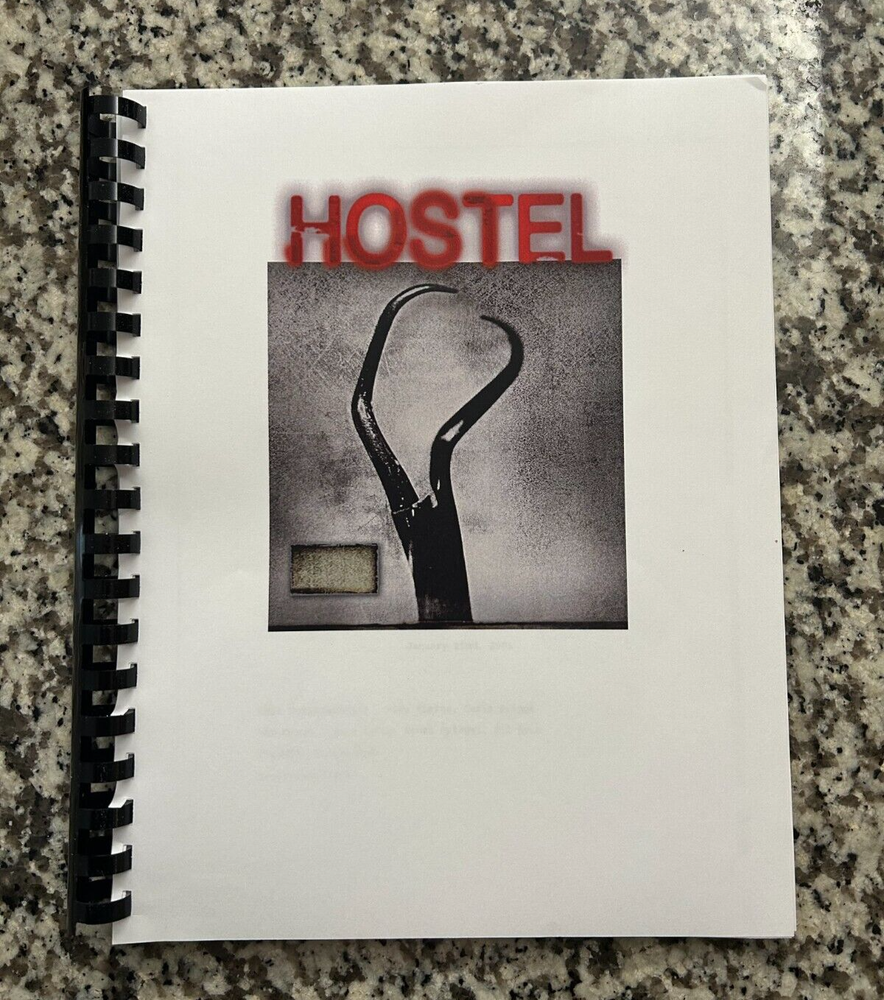 Hostel Eli Roth Horror Movie Script Reprint Full Screenplay Script
