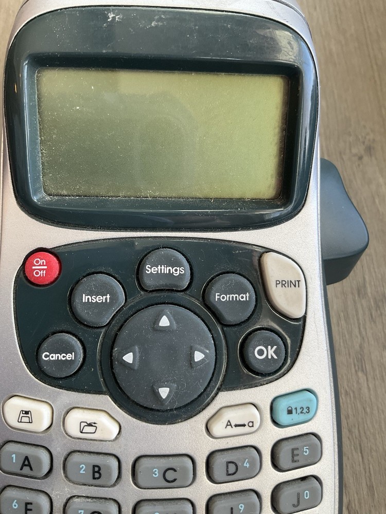 DYMO Portable Printer Handheld Label Maker Black Silver Letratag