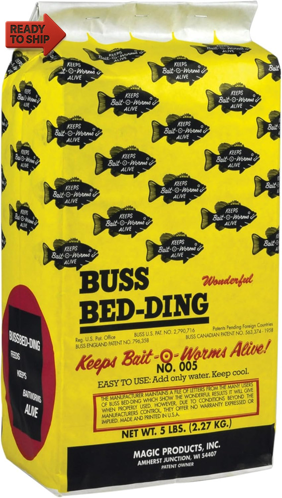 Magic Products Buss Worm Bedding, 5-Pound,Black