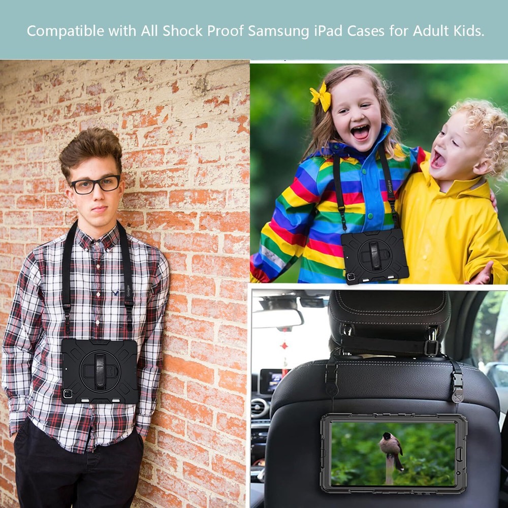 3 Pack Adjustable Shoulder Strap Comfortable for iPad Strap Nylon Neck Lanyard