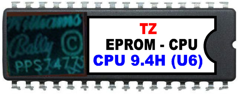 Twilight Zone Pinball Machine - Rom Upgrade Set [Bally/Williams] EPROM Chip