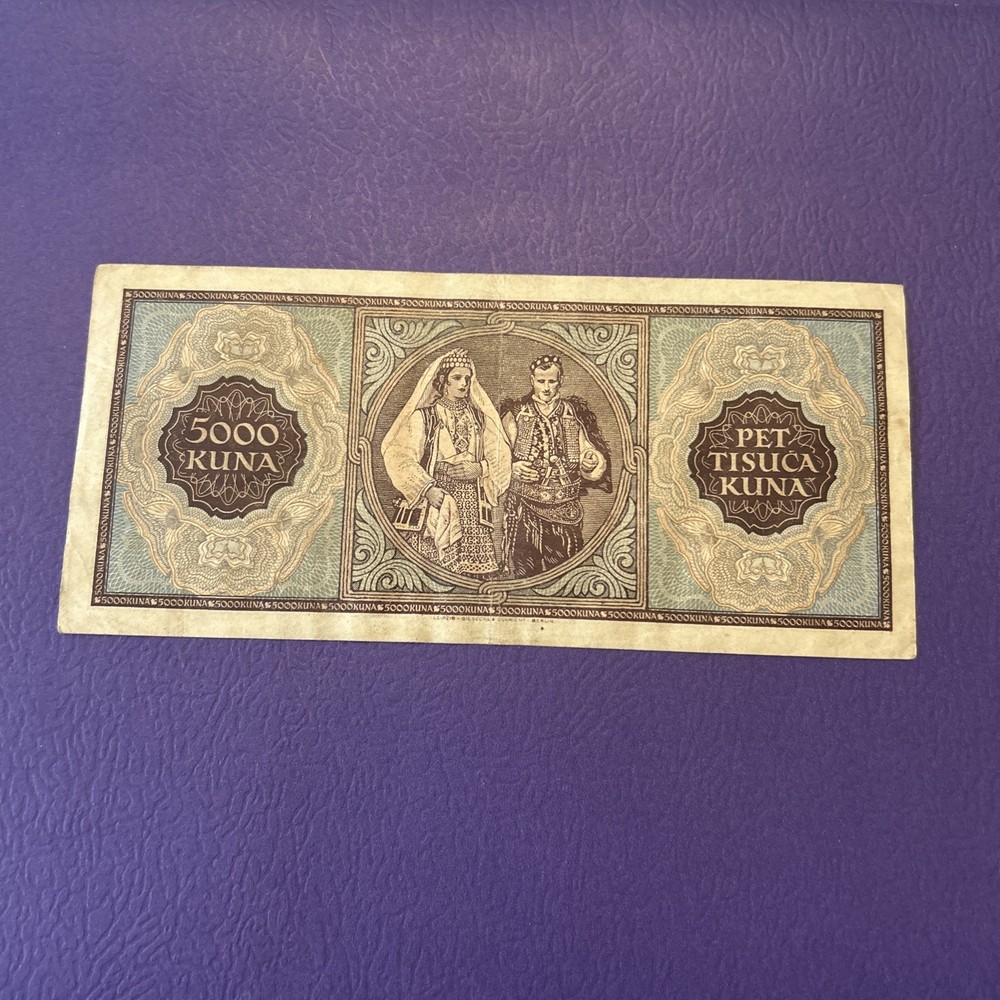Croatia- 5000 Kuna- 1943