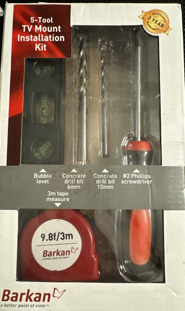 5 Tool Tv Mount Installation Kit