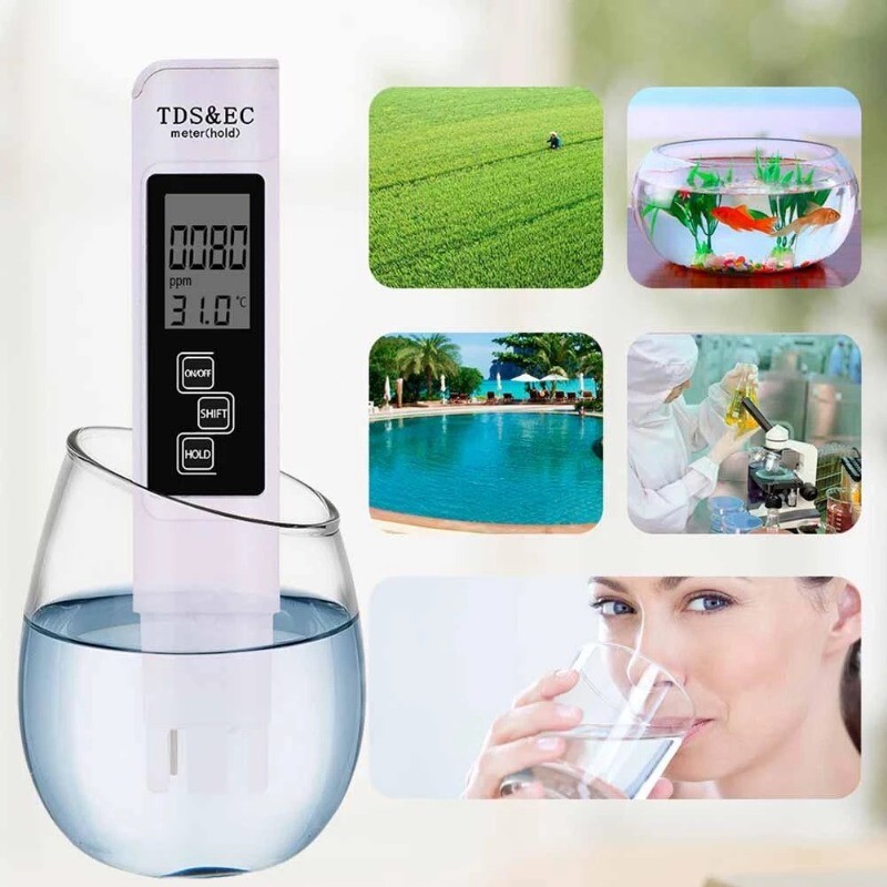 TDS Meter Digital Tester Water Quality Testing Kits for Drinking Water 0-9990ppm