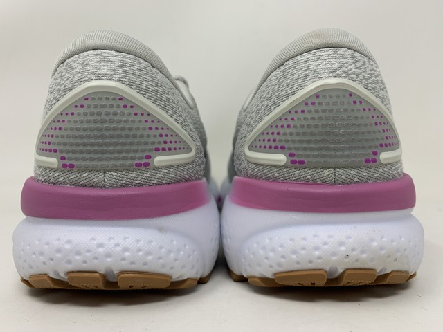 Women's Brooks Ghost 16, White/Grey/Estate Blue, 7.5 B Medium US