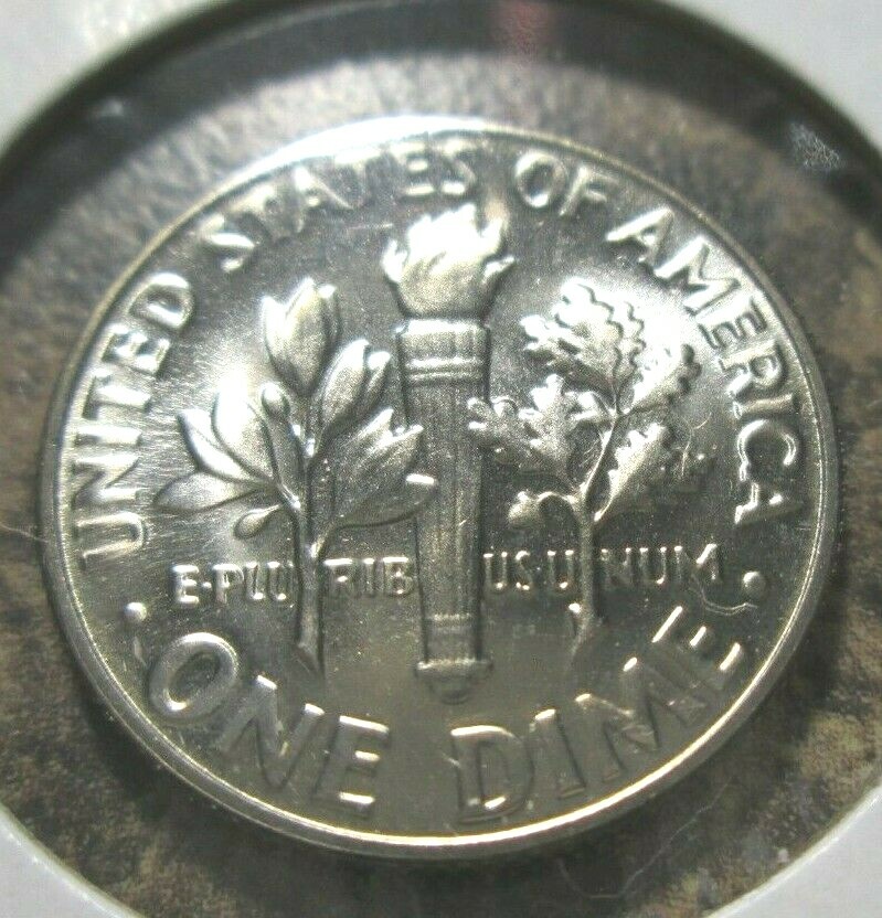 1966 ROOSEVELT DIME SMS FULL SPLIT BANDS AA