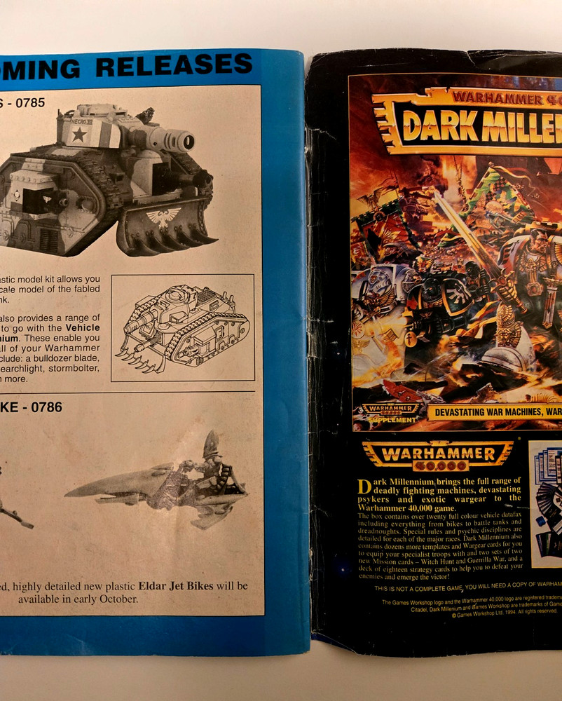 GW Warhammer 40 1994-95 Blue Miniatures Catalog