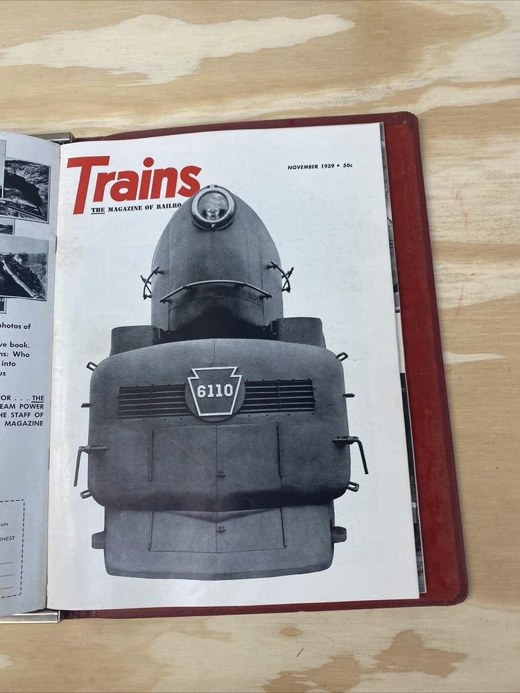 Trains Magazine 1959 Full Set Binded
