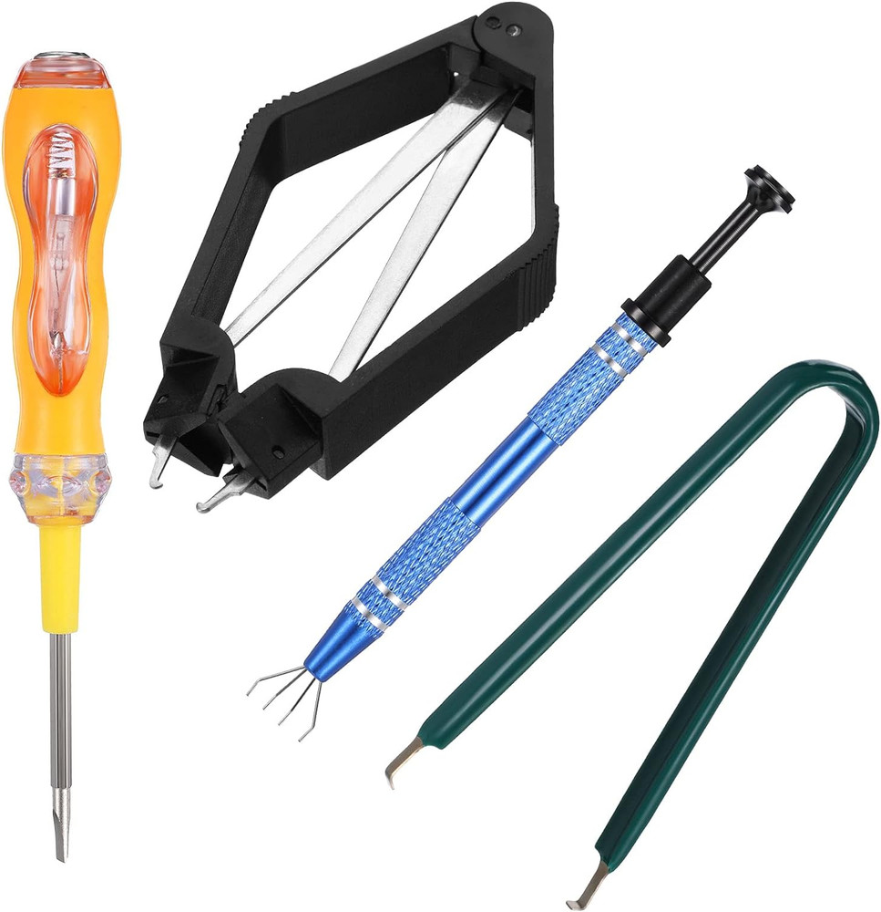 4 Pieces IC Chip Remover Tool IC PLCC Chip Extraction Tool Extractor Puller 4-Cl