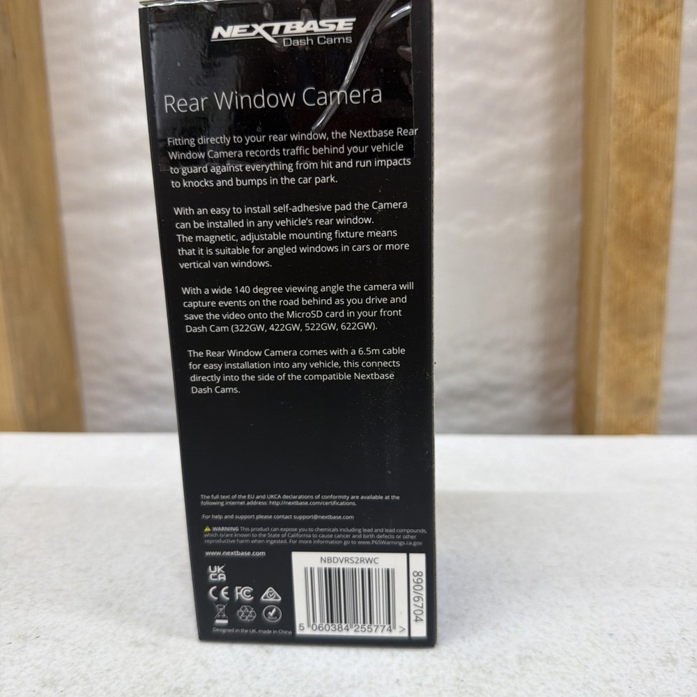 Nextbase NBDVRS2RWC Rear View Dash Cam Ref 5778-1-A