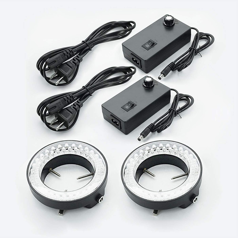 DEVMO 2 PCS 60-LED Adjustable Ring Light Illuminator Lamp for Stereo 2 pcs
