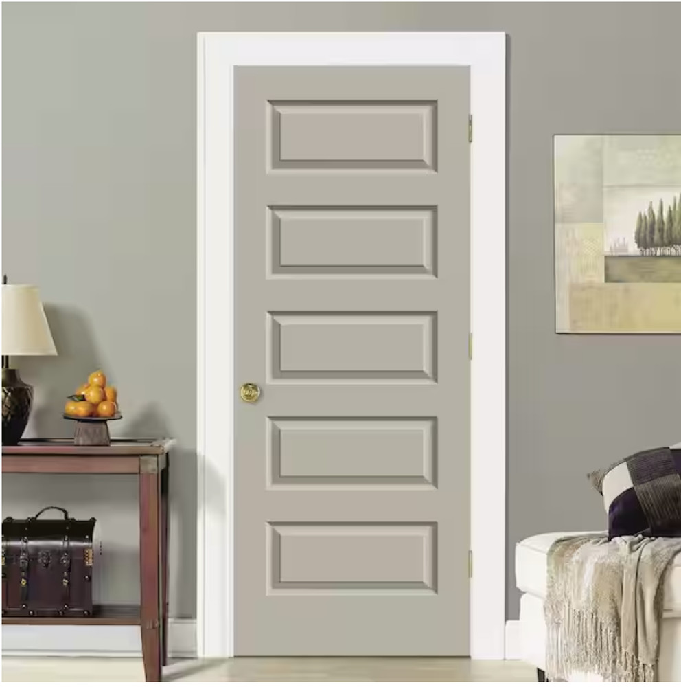 Rockport 5 Equal Raised Panel Solid Core Molded Interior Doors - Slabs & Prehung