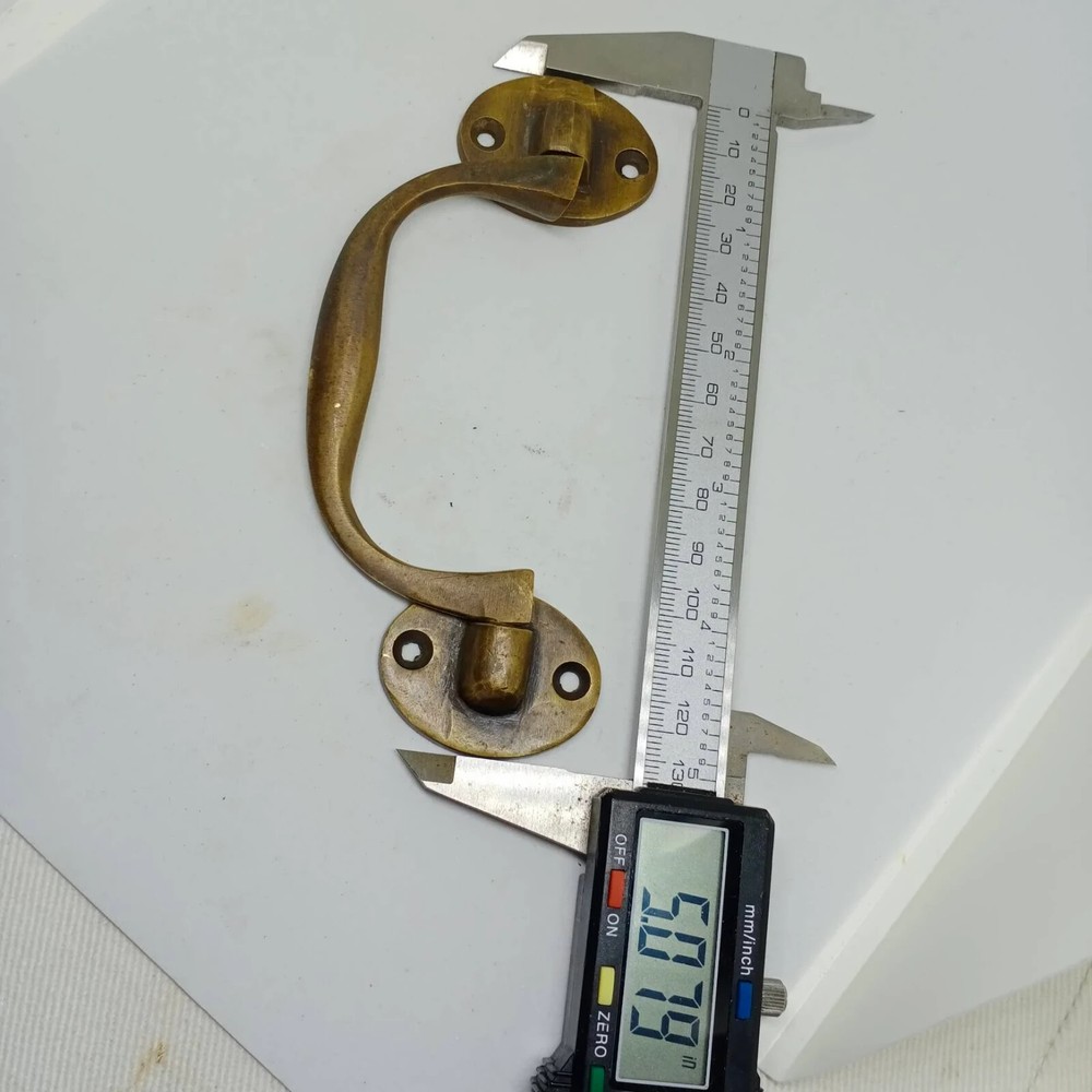 2 solid brass 5 " inches medium sea chest Box Handle 12.5 cm heavy strong Pulls