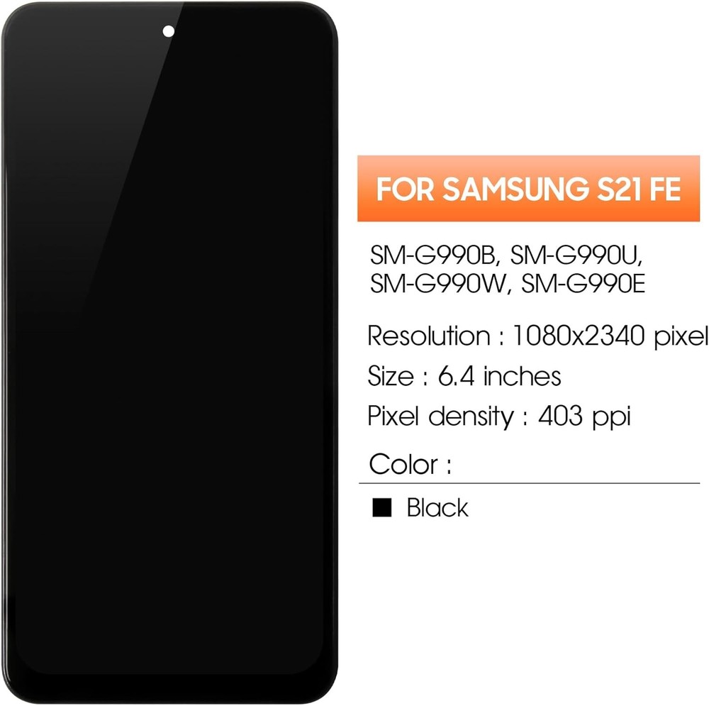 INCELL For Samsung Galaxy S21 FE LCD display Touch screen Digitizer with Frame