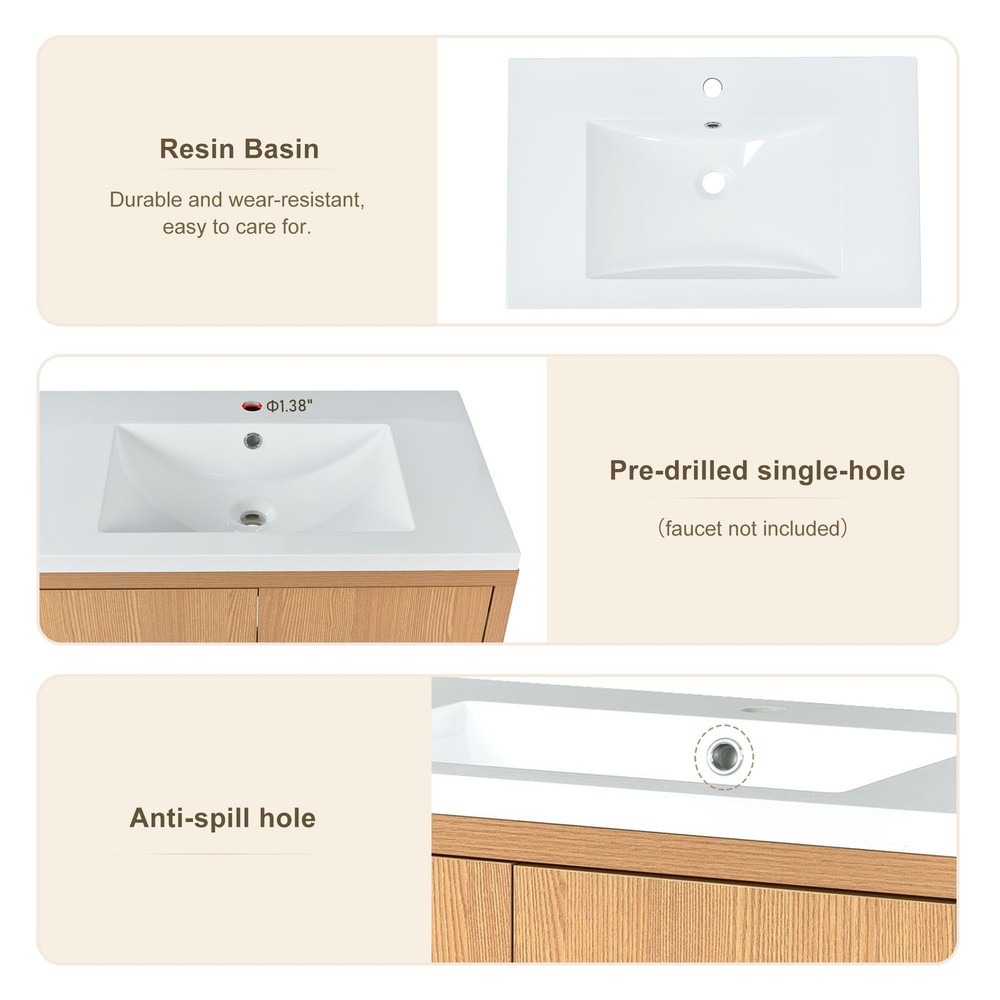 Solid wood frame storage cabinet for bathroom with sink