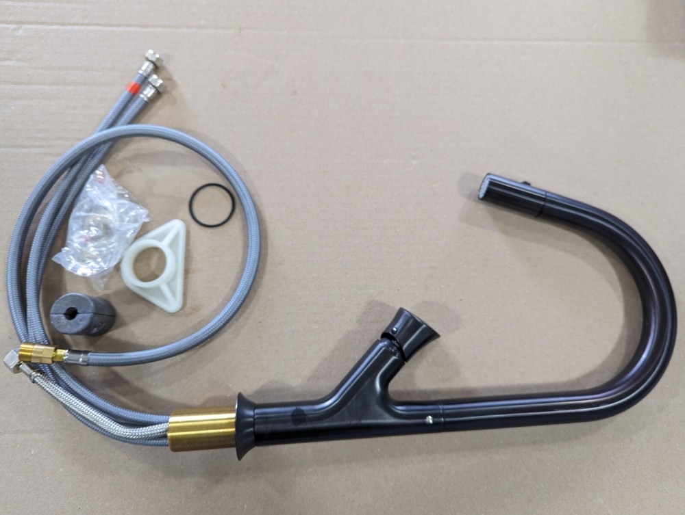 Fortis 6459100BB Pulldown Kitchen Faucet In Brushed Black. READ