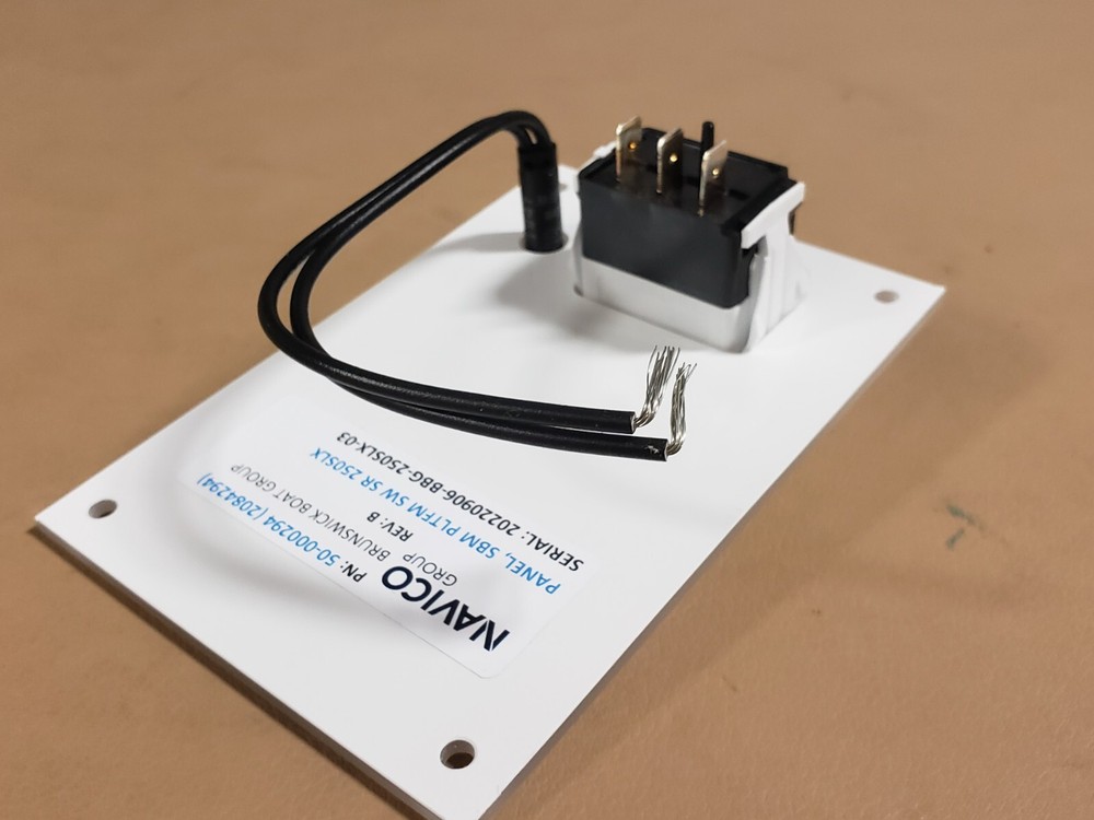 SEA RAY BOATS SUBMERSIBLE PLATFORM PANEL WITH SWITCH AND LIGHT