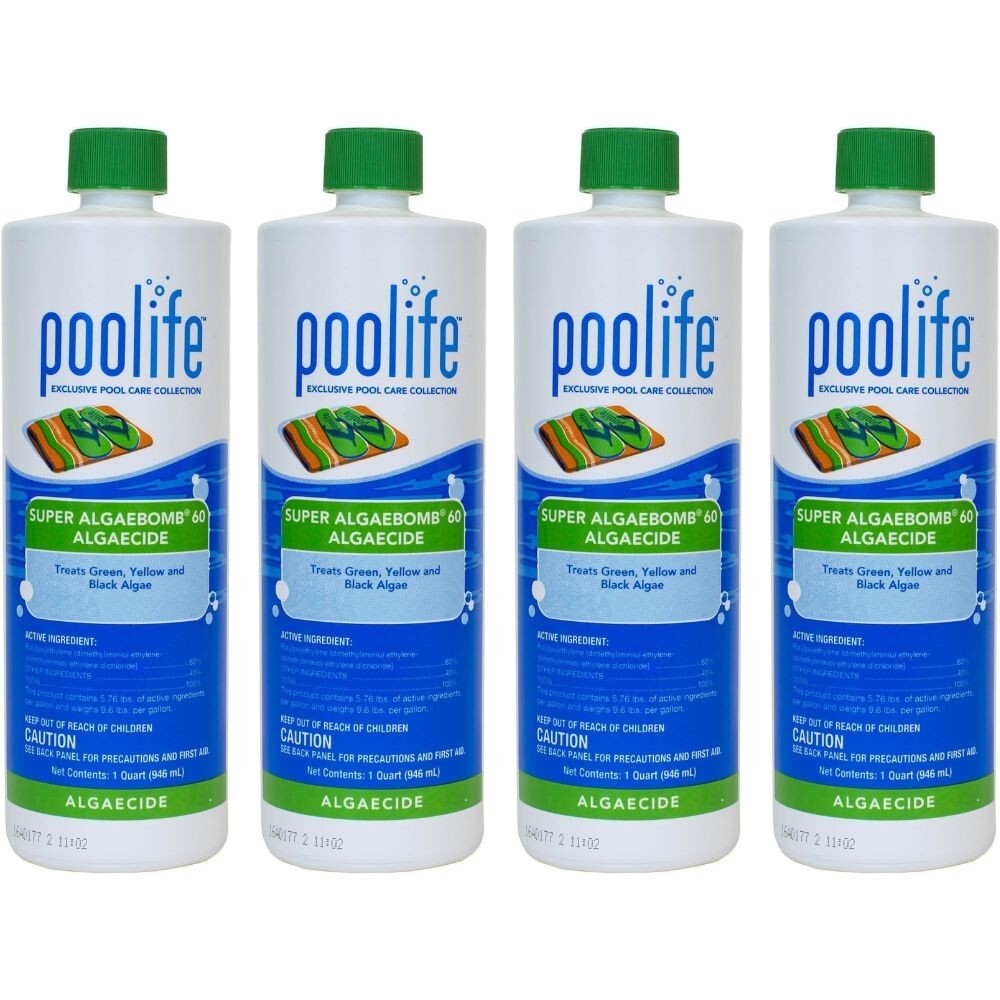 poolife Super AlgaeBomb 60 Algaecide - 32 Oz (4 Pack)