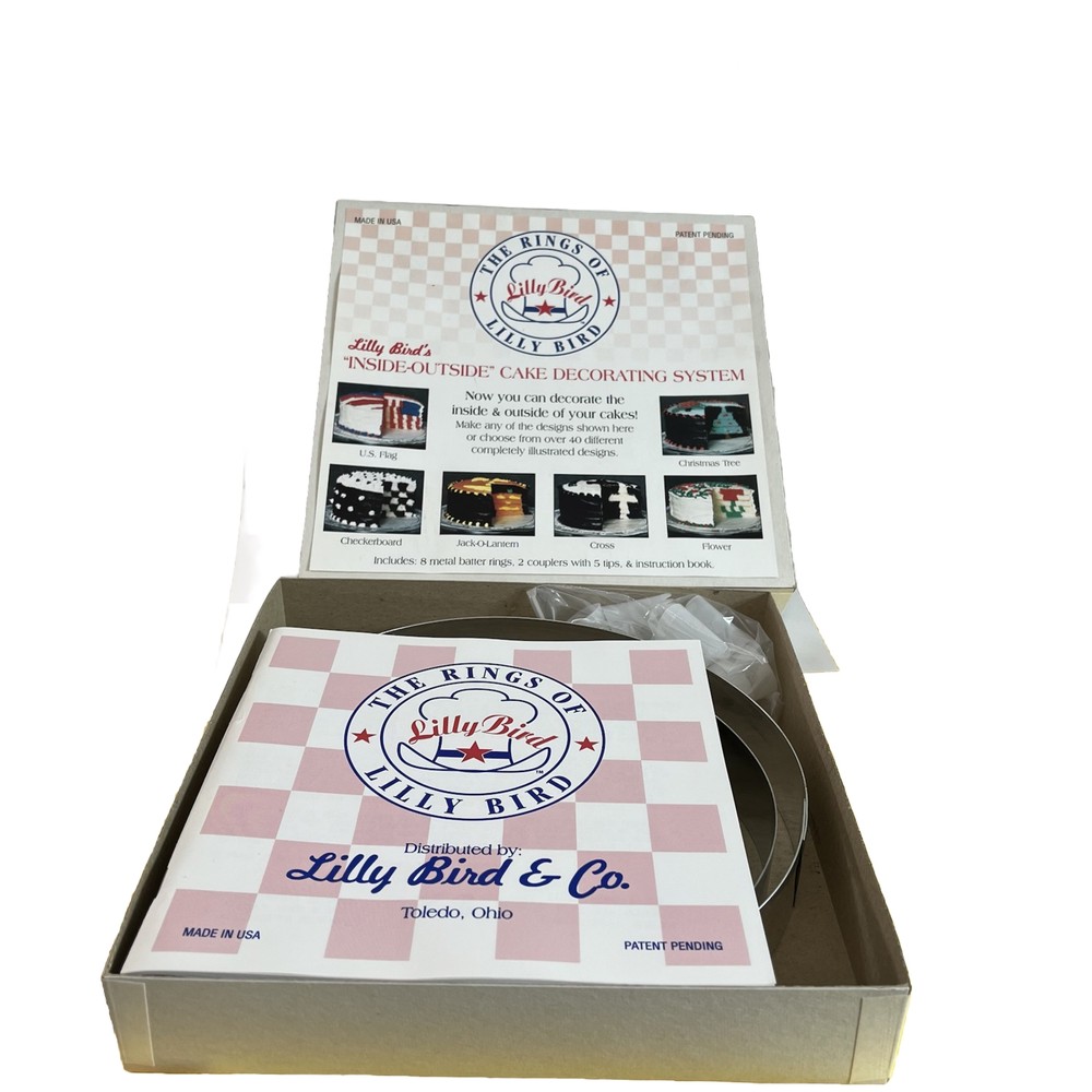 Cake Rings Decor Kit Inside Out Checkerboard Decorating System Lilly Birds Co