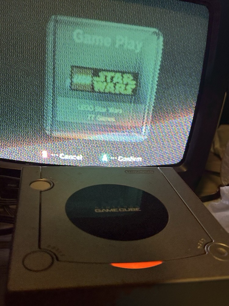 Nintendo GameCube Silver Console With Cables + Controller + 2 Games