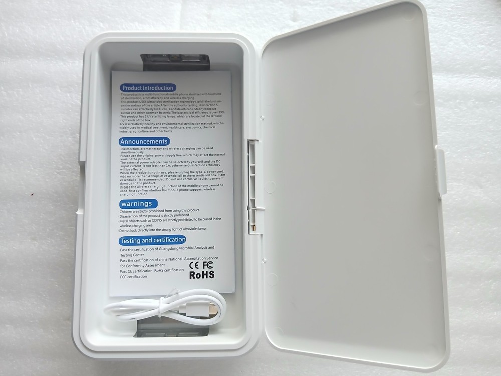 USB Ultraviolet Sterilizer Box – For Keys, Wallet, Cell Phone – Used