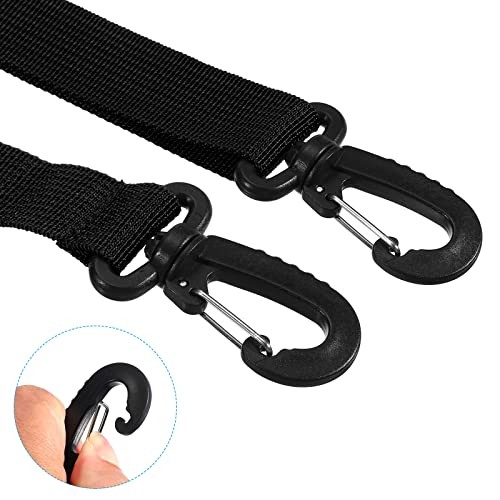 Ski Boot Carrier Strap, 4 Pack Snowboard Boots Carrying Strap Adjustable Black