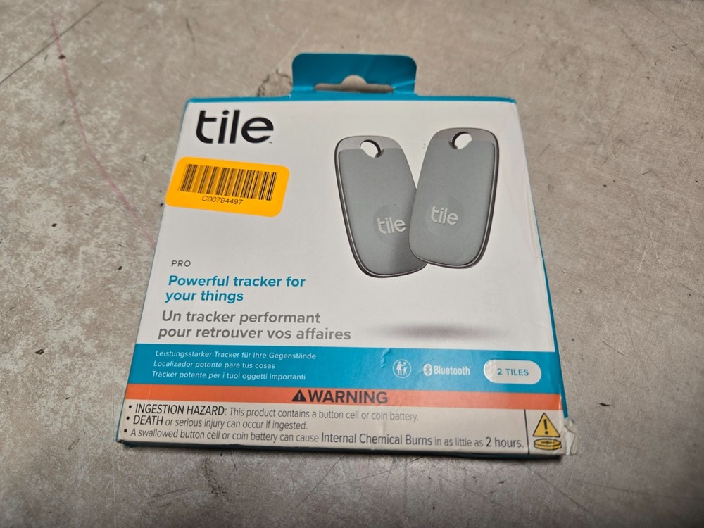 2 pack Sealed Tile Pro Keychains Trackers bluetooth RE-50002-MT