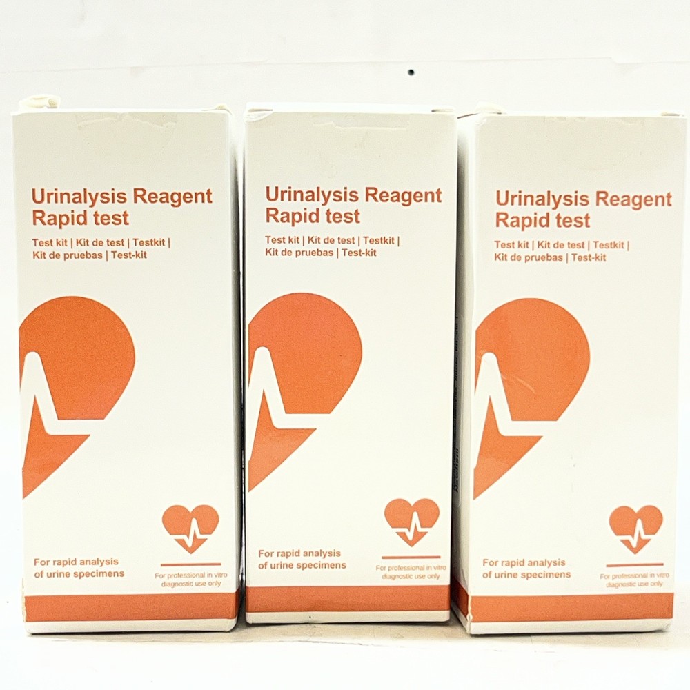 Three Pack Urinalysis Reagent Rapid Test Kit 100 Strips Each