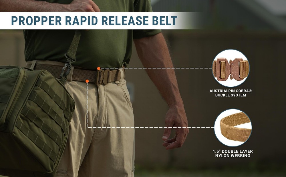 Propper Men's Rapid Release Belt Coyote Medium