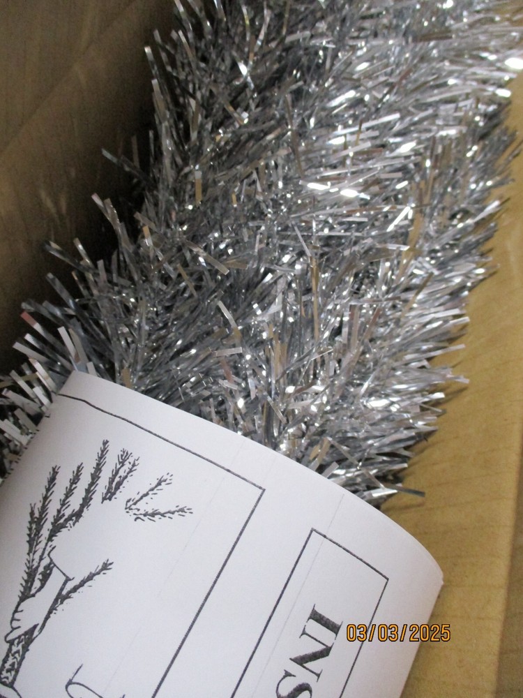 Transpac G7767 Md Silver Tinsel Mini Tree 2ft NEW from Hallmark