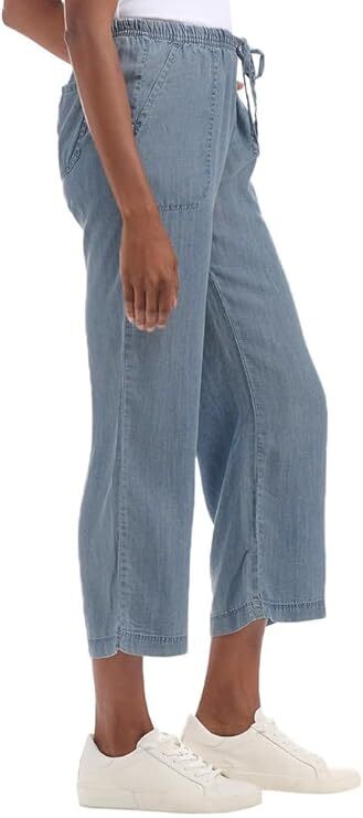Splendid Women's Cropped Wide Leg Drawstring Pant