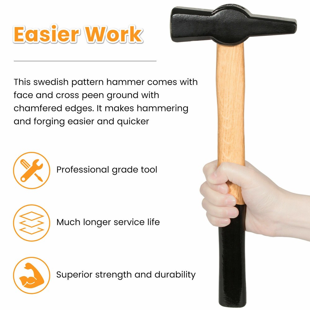 Blacksmiths Beginner Hammer 0000811-1000 Knife Making Metalworking Forge Tool