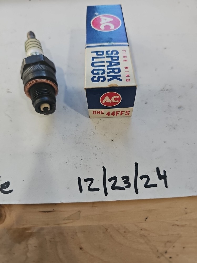 AC Fire Ring Spark Plug # 44FFS with 4 EQUAL GREEN STRIPE RINGS