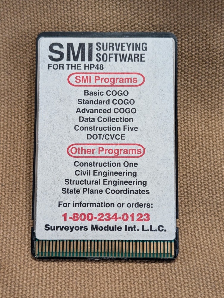SMI HP 48GX Structural Engineering Program Card SEPC