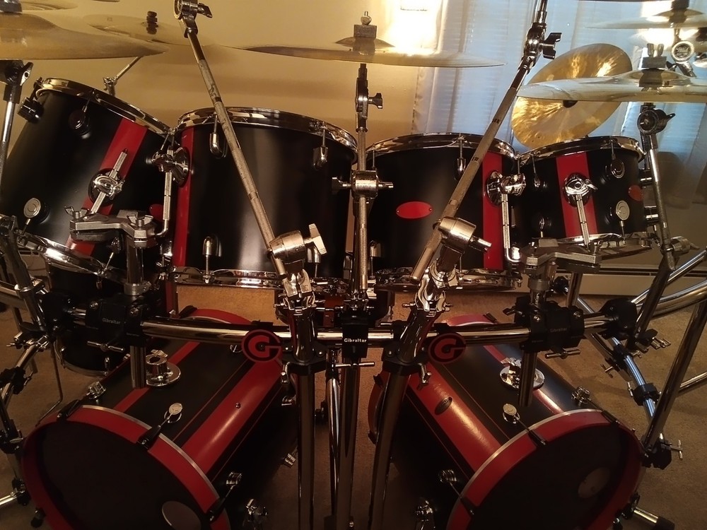 Full 8pc Pdp Custom Kit And Gibraltar Rack