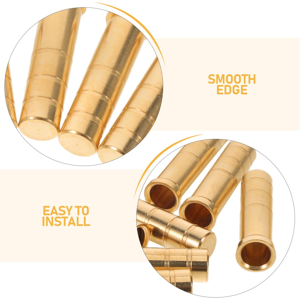 12 Pcs Arrow Connection Seat Points Insert Inserts Archery Brass Connector