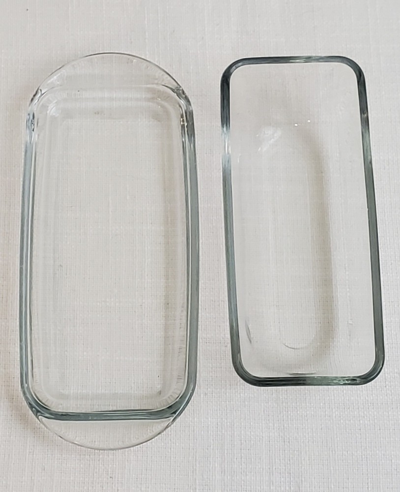Clear Glass Butter Dish with Lid – Classic Rectangular Design 7.5" Length