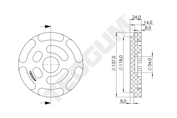 Universal Rubber Bearing