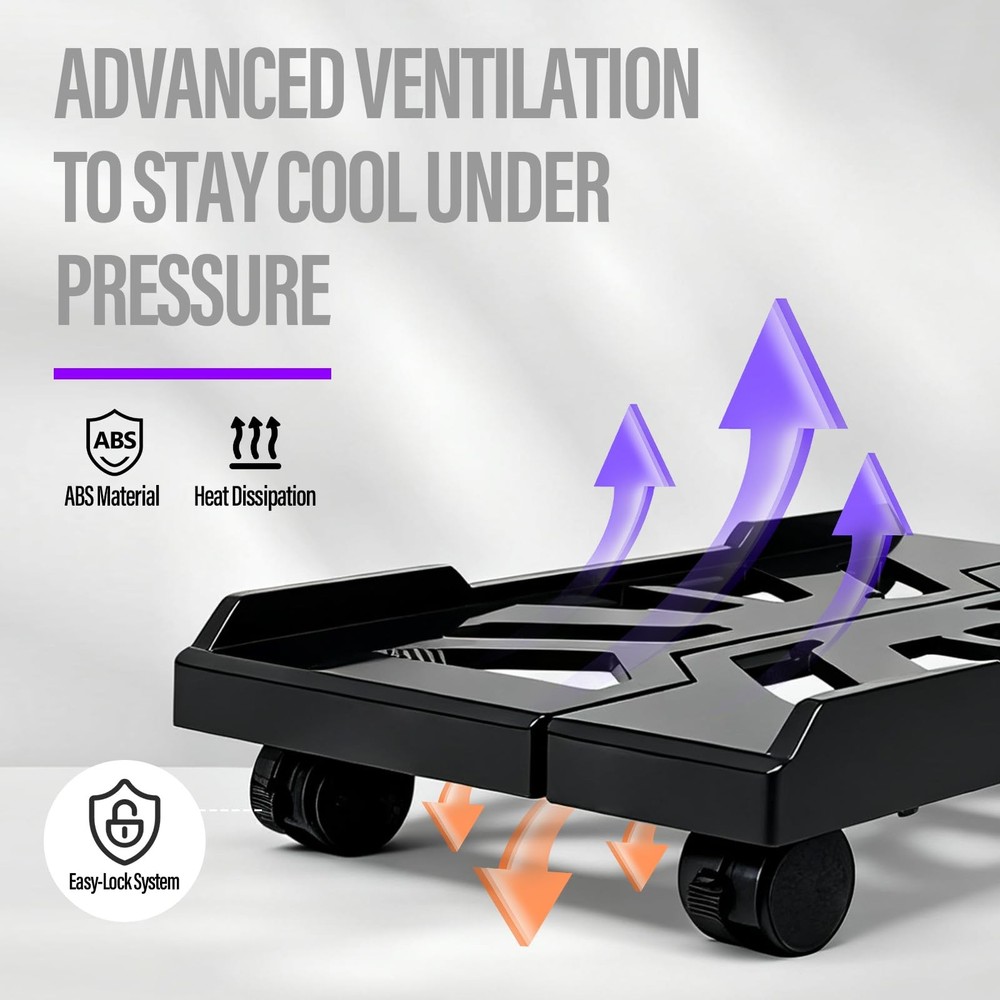 Adjustable Computer Tower Stand | Mobile PC Stand for Floor with Locking