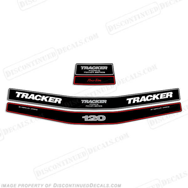 Fits Tracker 120hp Engine Decal kit - Mid 1990's
