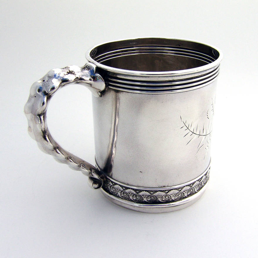 Aesthetic Bright Cut Cup Gorham Sterling Silver 1892