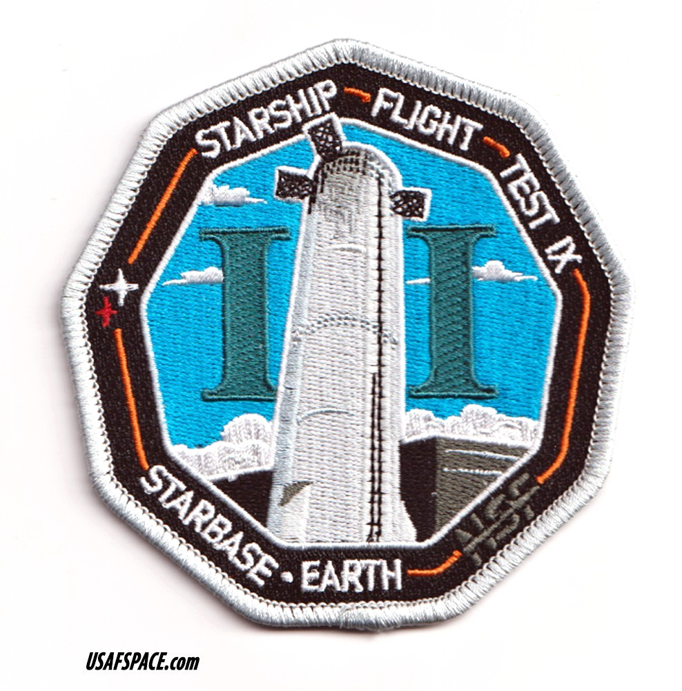 Authentic STARSHIP FLIGHT TEST 9- SPACEX -STARBASE, EARTH Launch PATCH