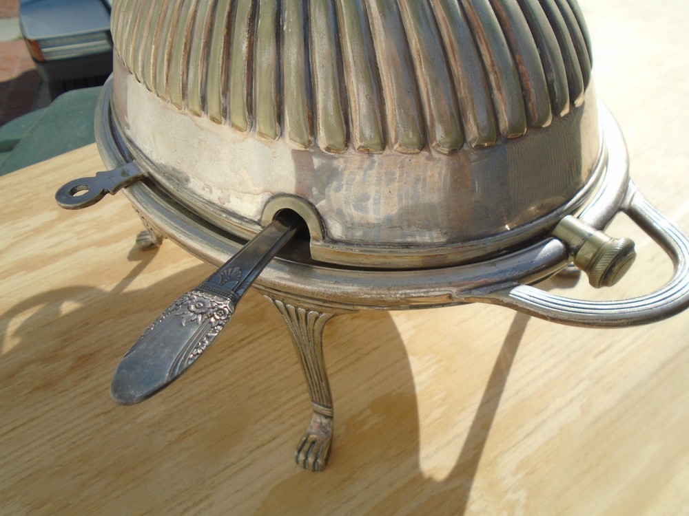 Breakfast Warmer Barrclouch Leeds Rolltop England Silverplate