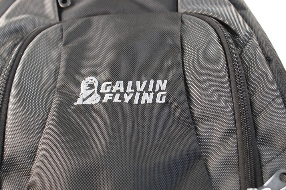 GALVIN FLYING AVIATION BLACK BACKPACK