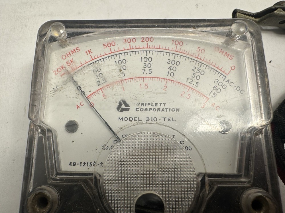 Triplett Model 310 TEL VOM Type 2 Analog Volt-Ohm Meter