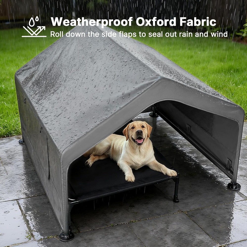 Galvanized Dog House Shelter